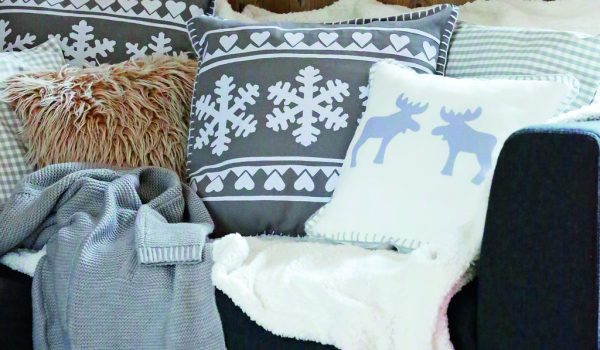 Polštáře se zimními vzory