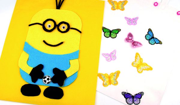 Zdobená taška do školy