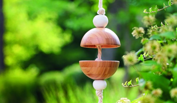 Krmítko z bambusových misek