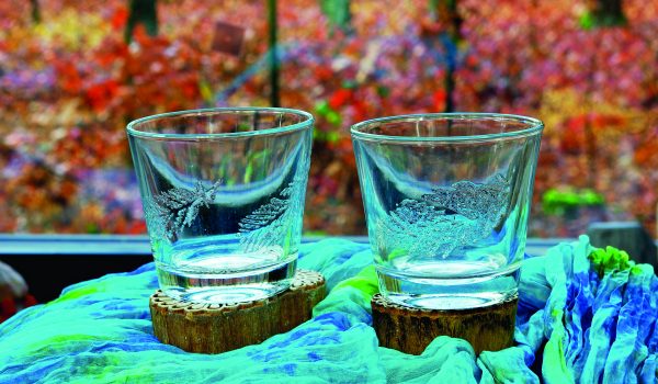 Skleničky s ledovými peříčky