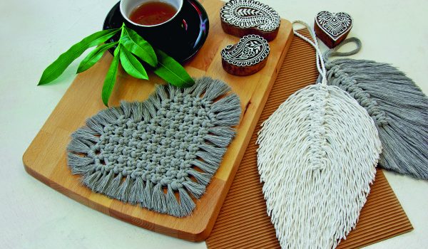 Macramé podložky pod hrnečky