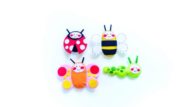 Veselí hmyzáčci z filcu