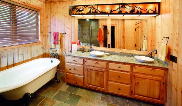 Koupelna ve venkovském stylu