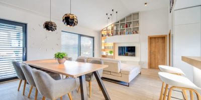 Moderní bungalov s krbem