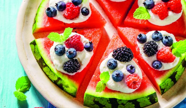 Osvěžte se melounem se zmrzlinou!