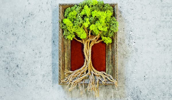 Mechový strom v obrazu